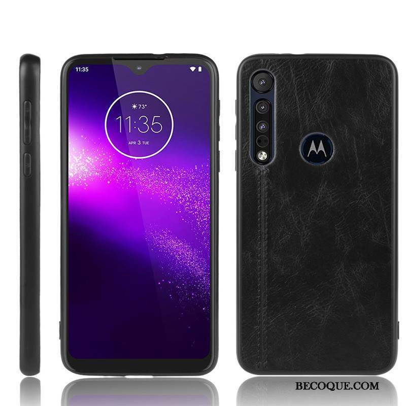 Moto G8 Plus Noir Protection Tout Compris Coque De Téléphone Étui Fluide Doux