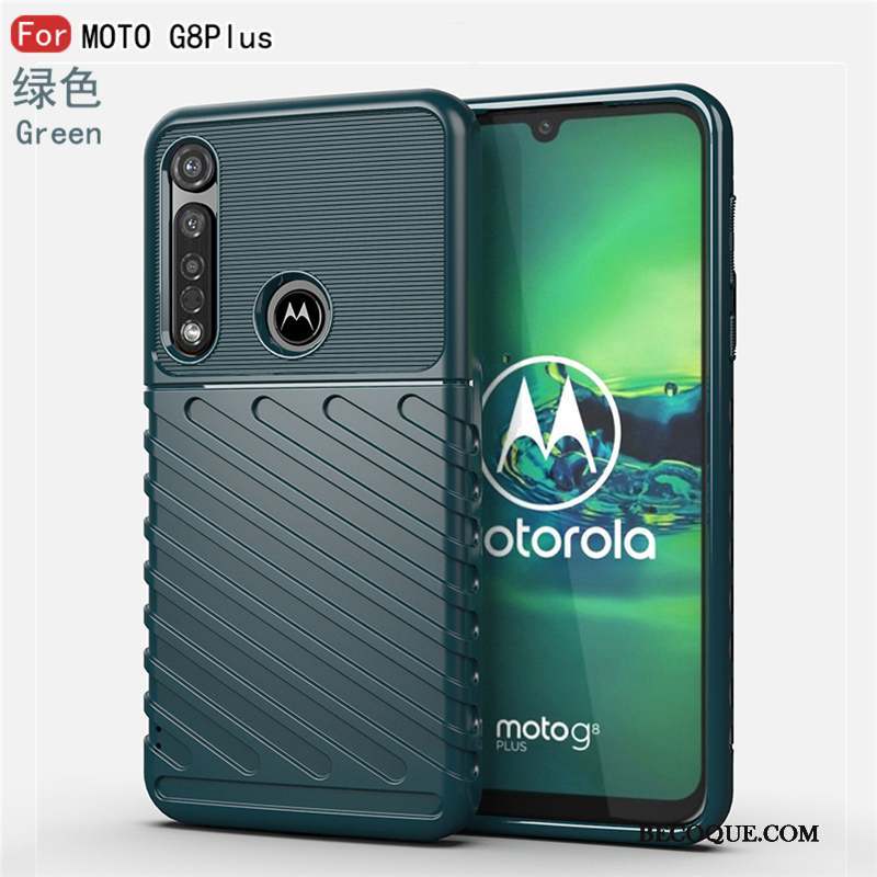 Moto G8 Plus Silicone Tout Compris Noir Coque De Téléphone Protection Incassable