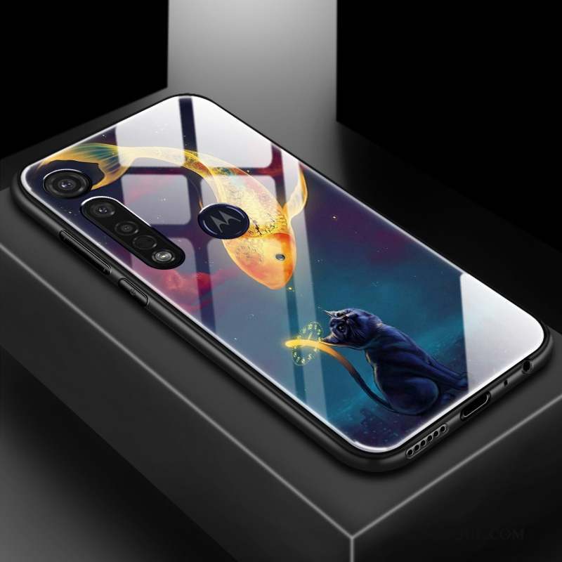 Moto G8 Plus Tout Compris Membrane Tempérer Personnalisé Tendance Coque De Téléphone