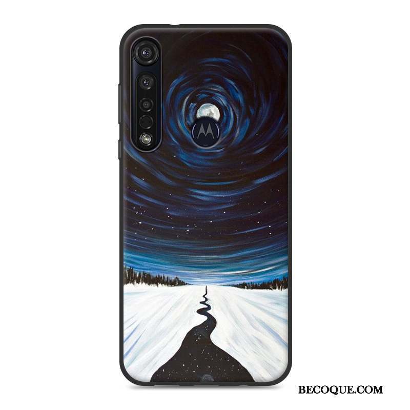 Moto G8 Plus Tout Compris Personnalité Incassable Coque De Téléphone Protection Fluide Doux