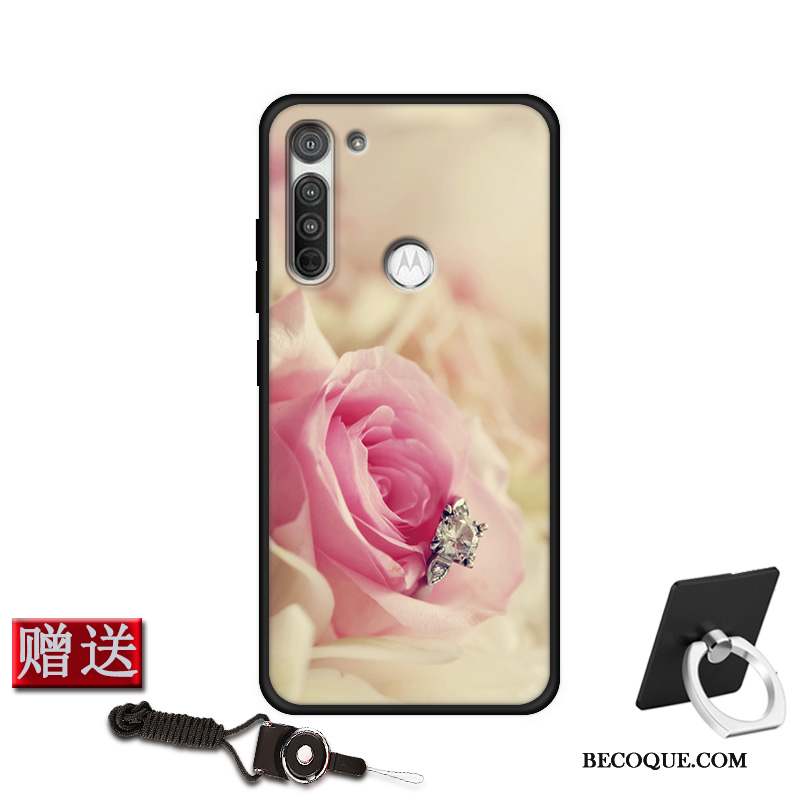 Moto G8 Power Créatif Nouveau Personnalisé Délavé En Daim Coque De Téléphone Fluide Doux