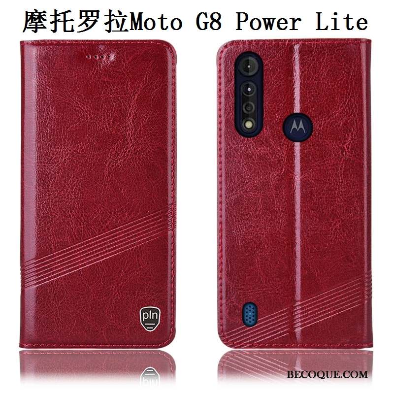 Moto G8 Power Lite Coque De Téléphone Noir Incassable Modèle Fleurie Protection Housse