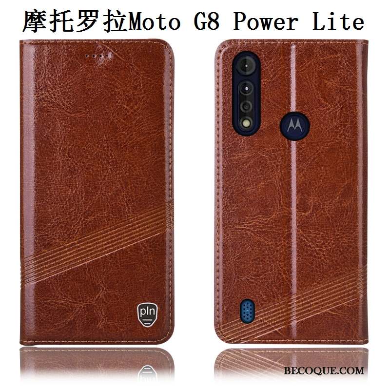 Moto G8 Power Lite Coque De Téléphone Noir Incassable Modèle Fleurie Protection Housse