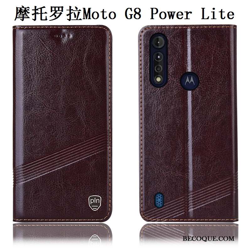 Moto G8 Power Lite Coque De Téléphone Noir Incassable Modèle Fleurie Protection Housse