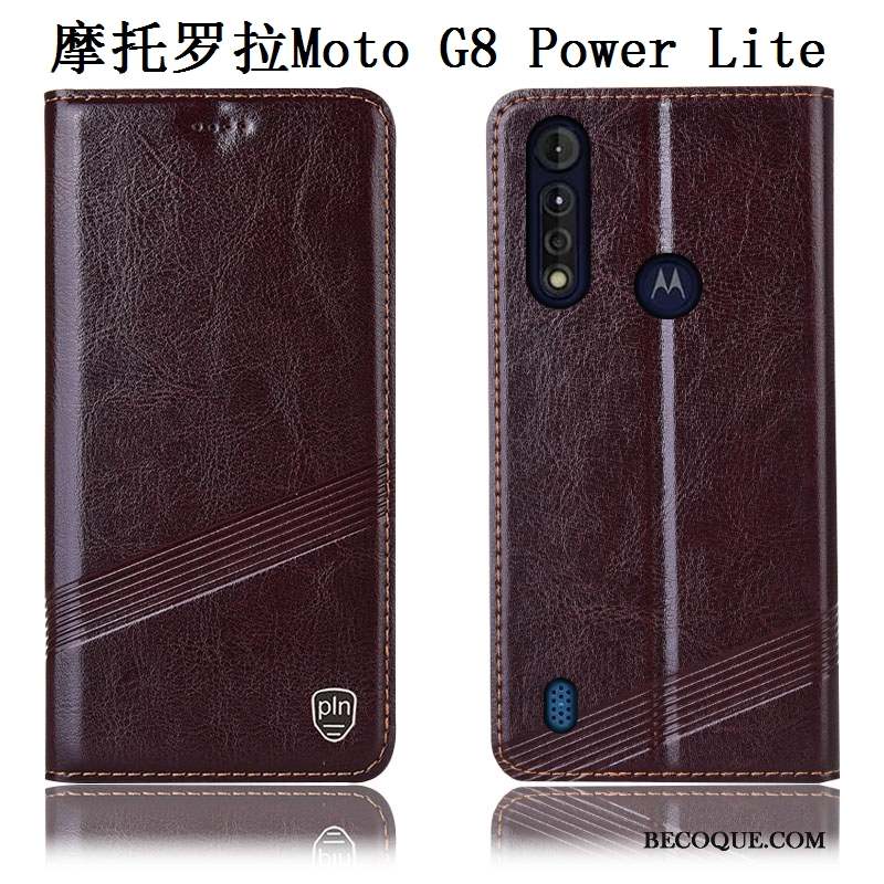 Moto G8 Power Lite Coque De Téléphone Noir Incassable Modèle Fleurie Protection Housse