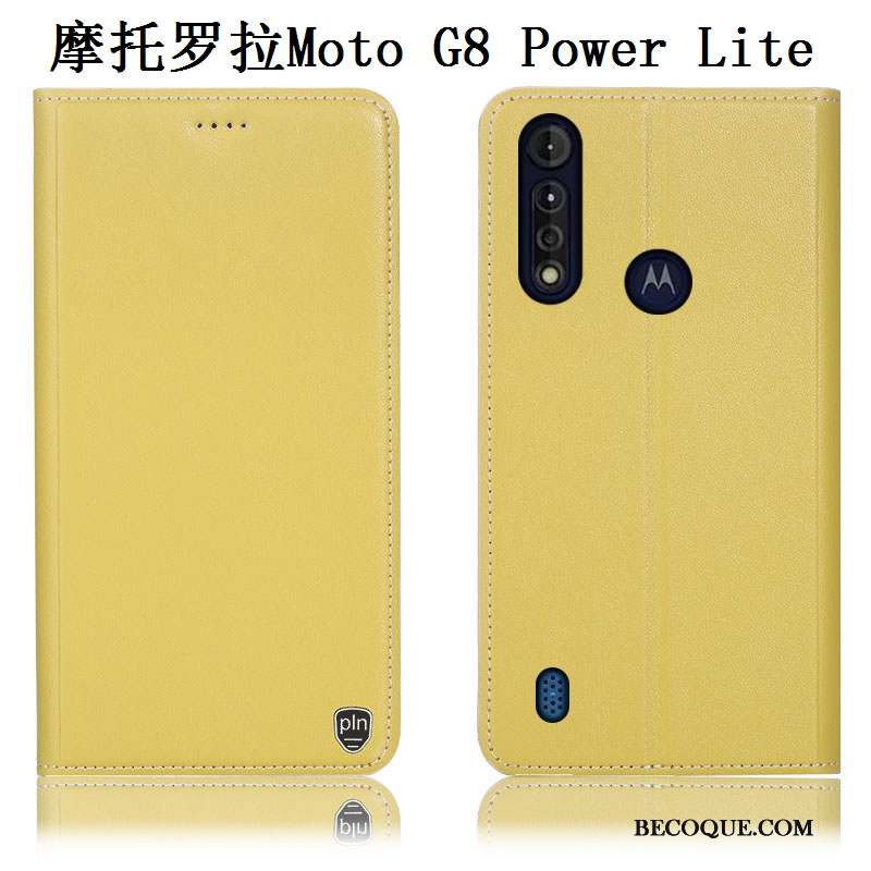 Moto G8 Power Lite Housse Incassable Jaune Coque De Téléphone Modèle Fleurie Protection