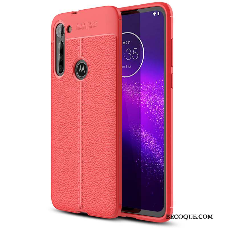 Moto G8 Power Modèle Fleurie Coque Silicone Étui De Téléphone Rouge