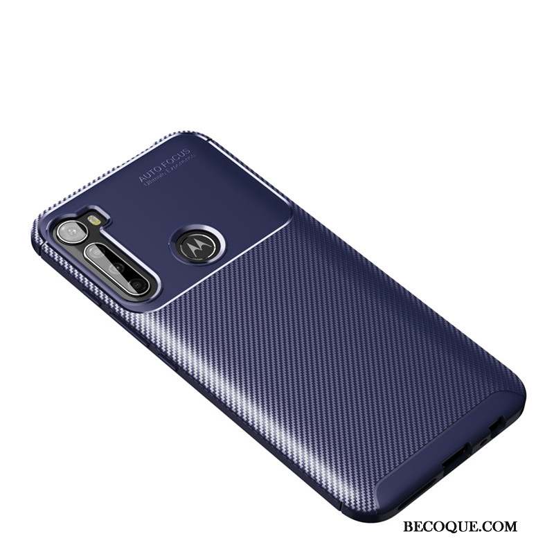 Moto G8 Power Modèle Fleurie Noir Coque De Téléphone Antidérapant Fluide Doux Incassable