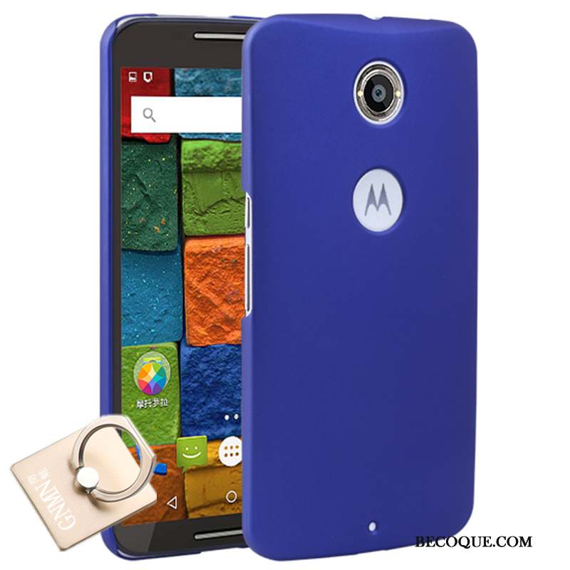Moto Nexus 6 Incassable Téléphone Portable Coque Délavé En Daim Étui De Téléphone