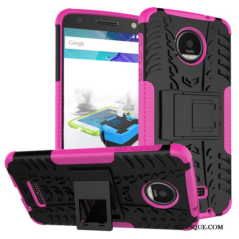 Moto X4 Coque De Téléphone Téléphone Portable Support Violet Modèle Fleurie Protection