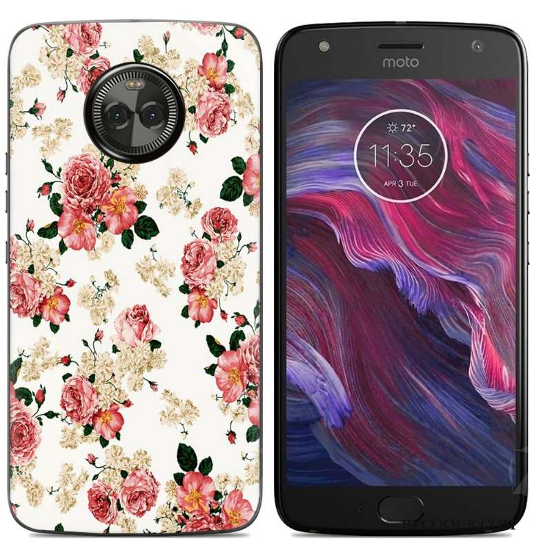 Moto X4 Dessin Animé Multicolore Téléphone Portable Coque De Téléphone Peinture Créatif