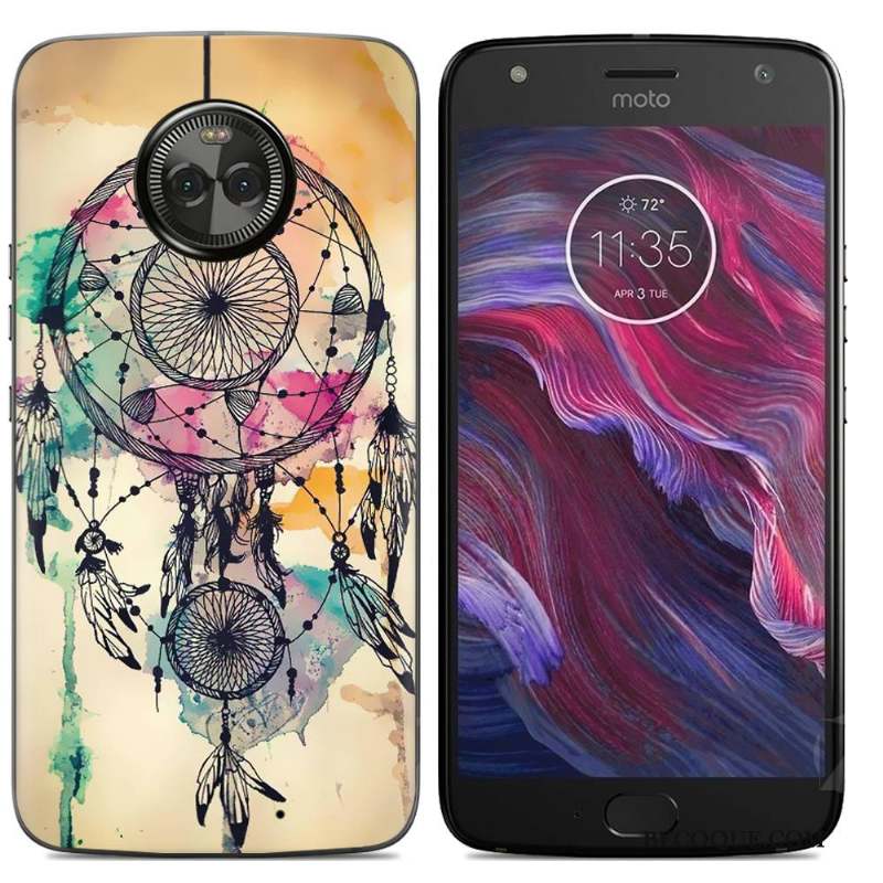 Moto X4 Dessin Animé Multicolore Téléphone Portable Coque De Téléphone Peinture Créatif