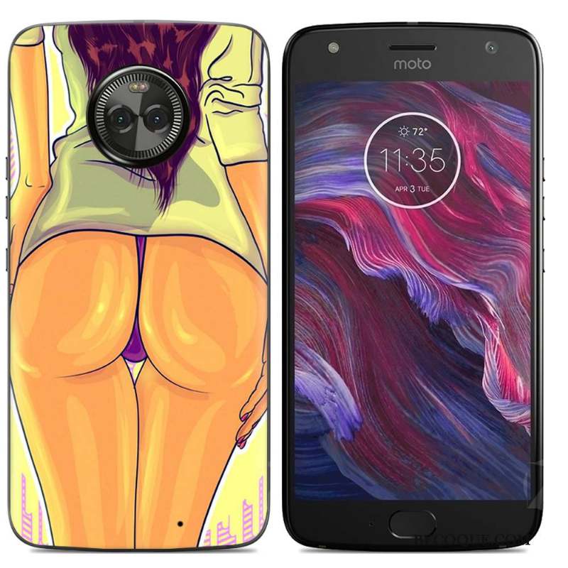 Moto X4 Dessin Animé Multicolore Téléphone Portable Coque De Téléphone Peinture Créatif