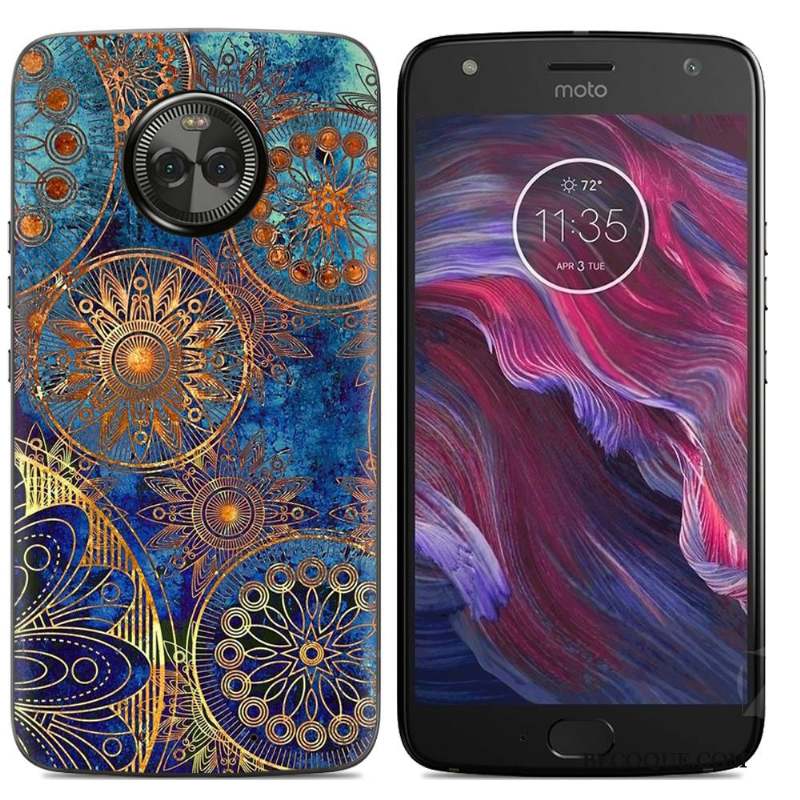 Moto X4 Dessin Animé Multicolore Téléphone Portable Coque De Téléphone Peinture Créatif