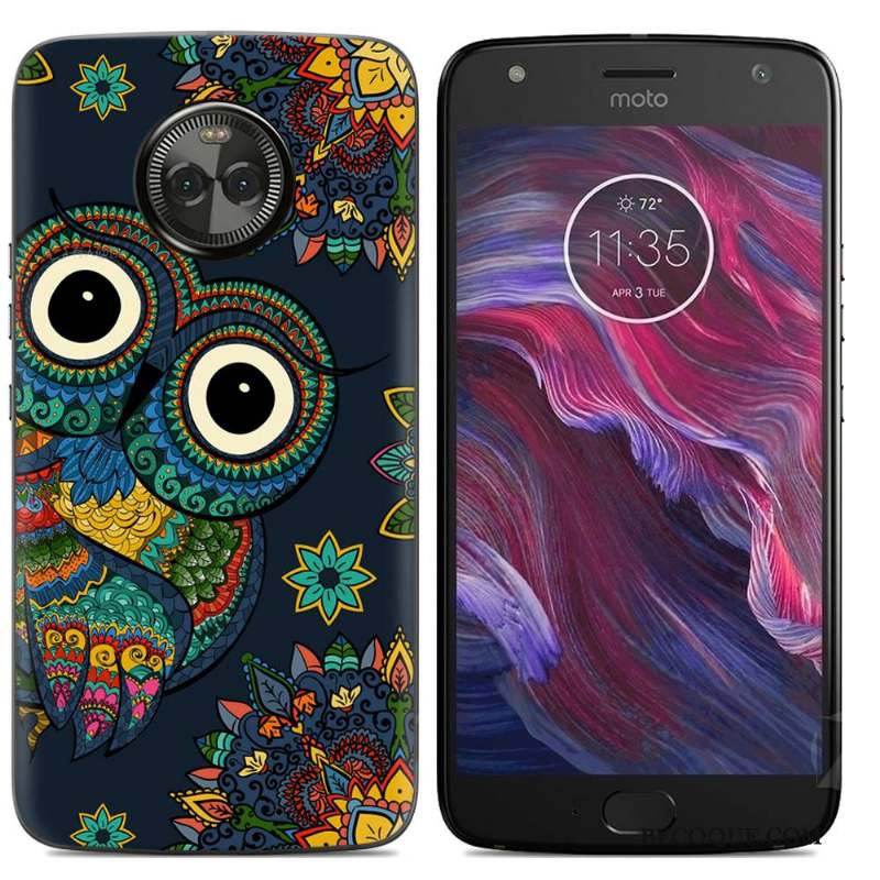 Moto X4 Dessin Animé Multicolore Téléphone Portable Coque De Téléphone Peinture Créatif