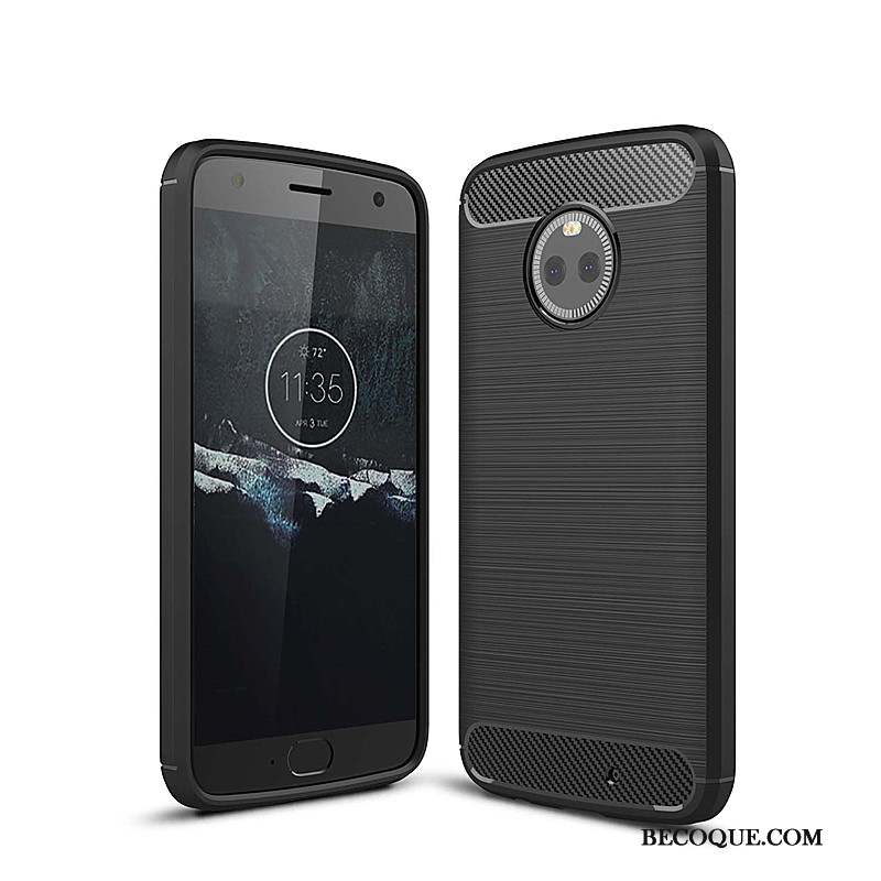 Moto X4 Fluide Doux Bleu Coque Protection Incassable Silicone