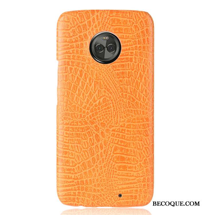 Moto X4 Rouge Crocodile Modèle Coque Protection Difficile De Téléphone
