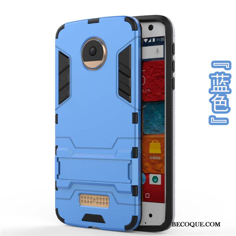 Moto X4 Support Protection Coque De Téléphone Téléphone Portable Bleu Incassable