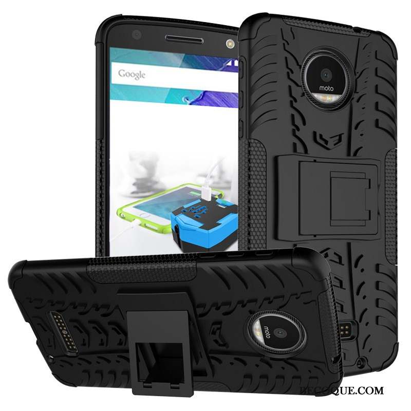 Moto X4 Étui Support Vert Coque Téléphone Portable Incassable