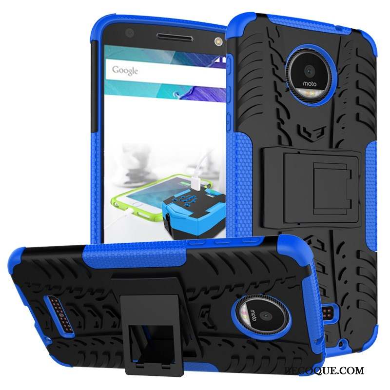 Moto X4 Étui Support Vert Coque Téléphone Portable Incassable