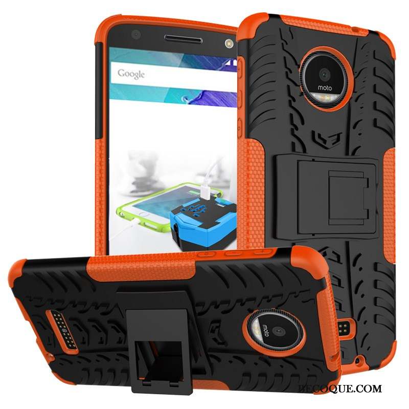Moto X4 Étui Support Vert Coque Téléphone Portable Incassable