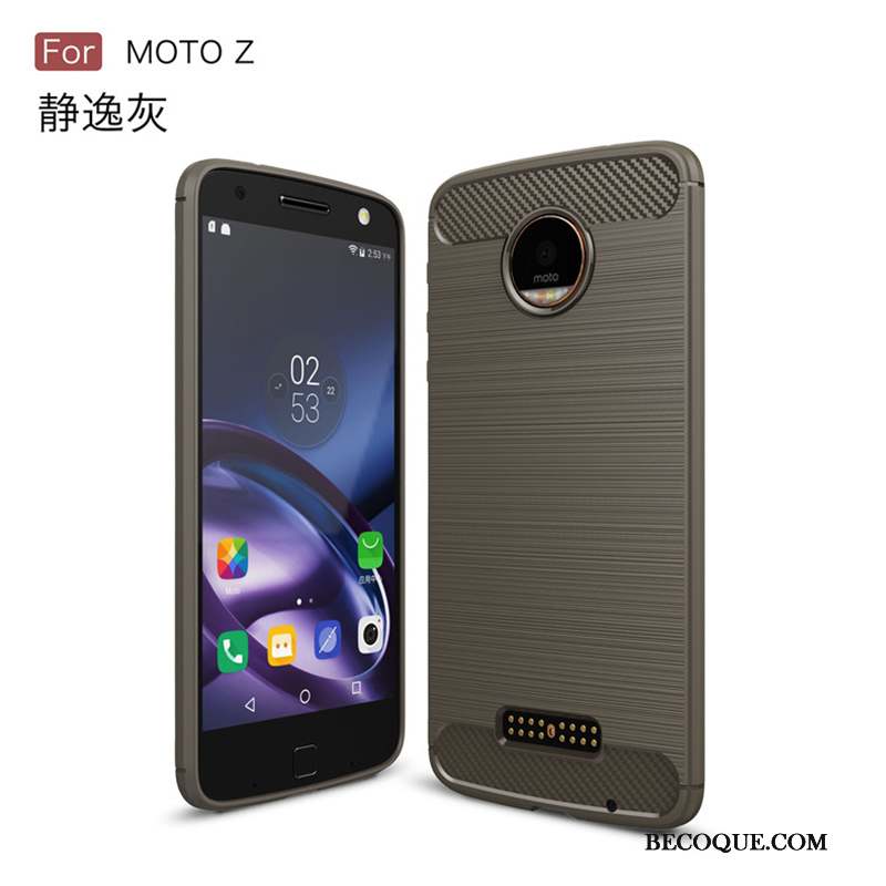 Moto Z Coque De Téléphone Protection Étui Silicone Vert Fluide Doux