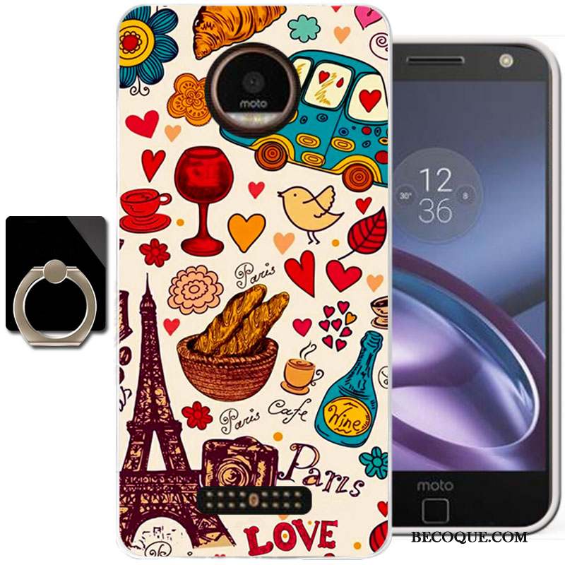 Moto Z Coque Dessin Animé Téléphone Portable Silicone Protection Tout Compris Étui