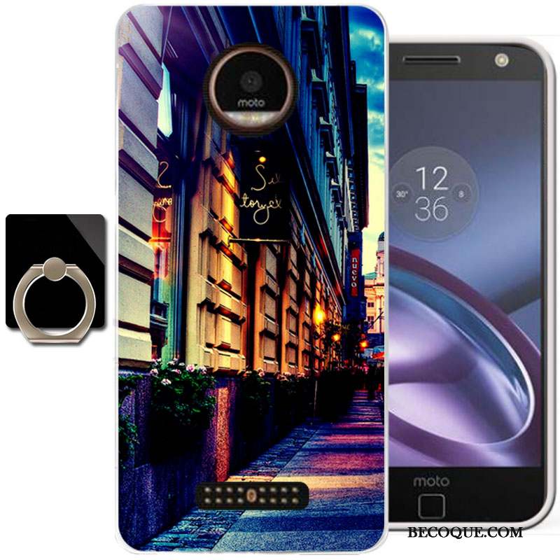 Moto Z Coque Dessin Animé Téléphone Portable Silicone Protection Tout Compris Étui