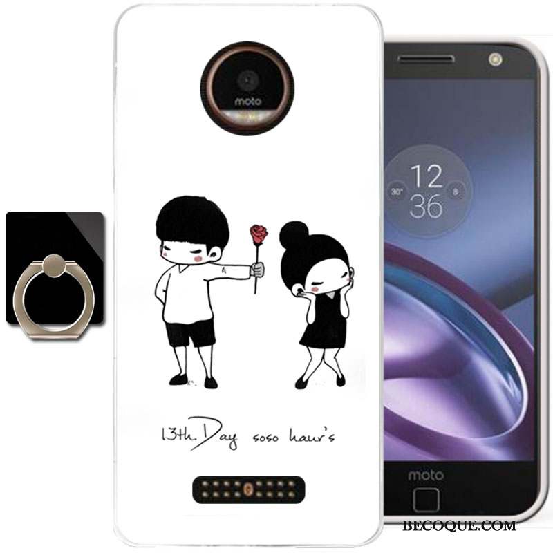 Moto Z Coque Dessin Animé Téléphone Portable Silicone Protection Tout Compris Étui