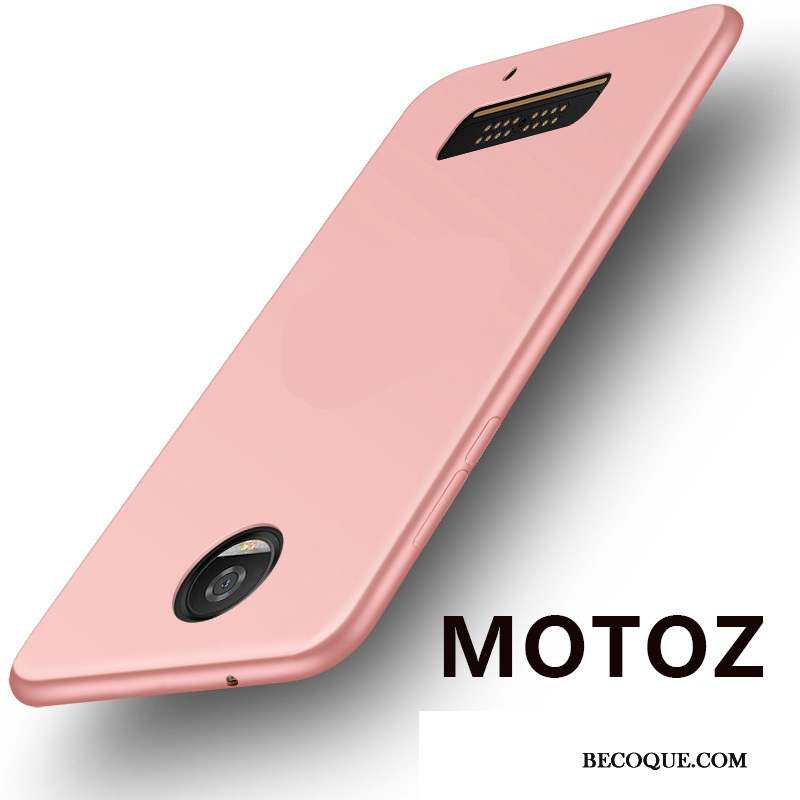 Moto Z Fluide Doux Étui Tout Compris Or Rose Coque De Téléphone Incassable