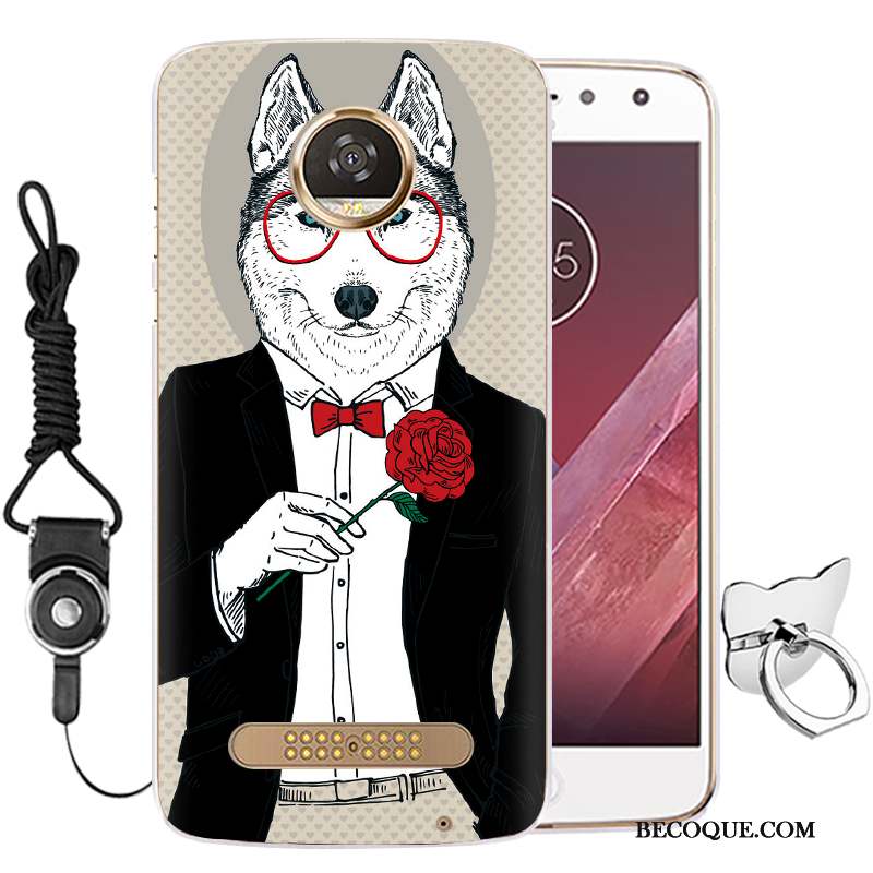 Moto Z Incassable Fluide Doux Rose Silicone Coque Protection