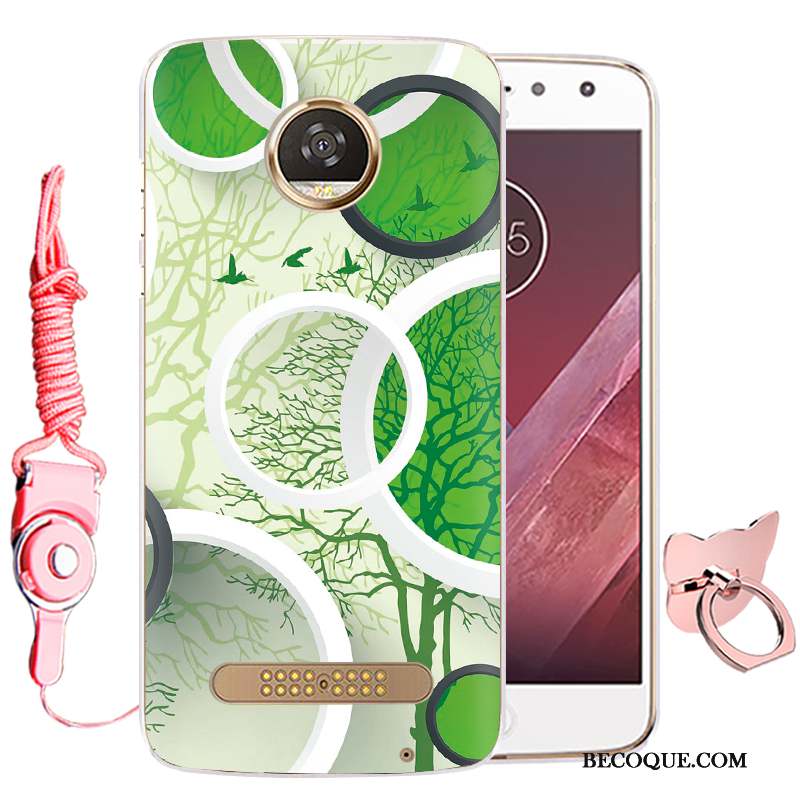 Moto Z Incassable Fluide Doux Rose Silicone Coque Protection