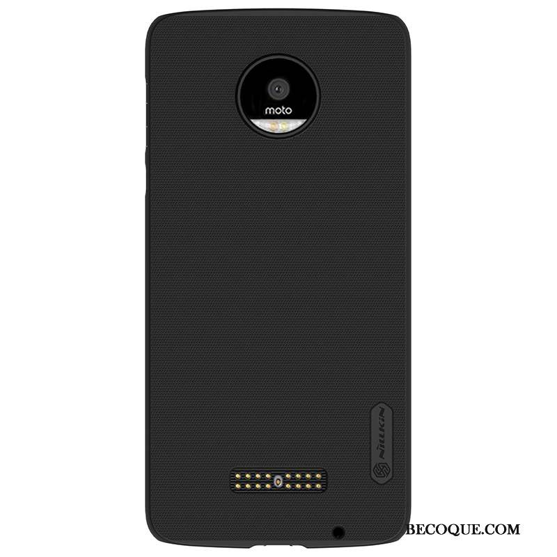 Moto Z Noir Délavé En Daim Protection Coque De Téléphone Téléphone Portable Difficile