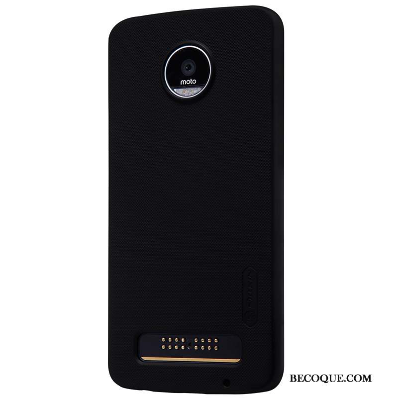 Moto Z Noir Délavé En Daim Protection Coque De Téléphone Téléphone Portable Difficile