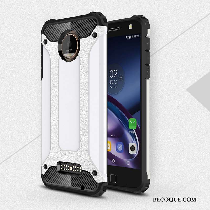 Moto Z Or Rose Protection Coque De Téléphone Silicone Argent Incassable