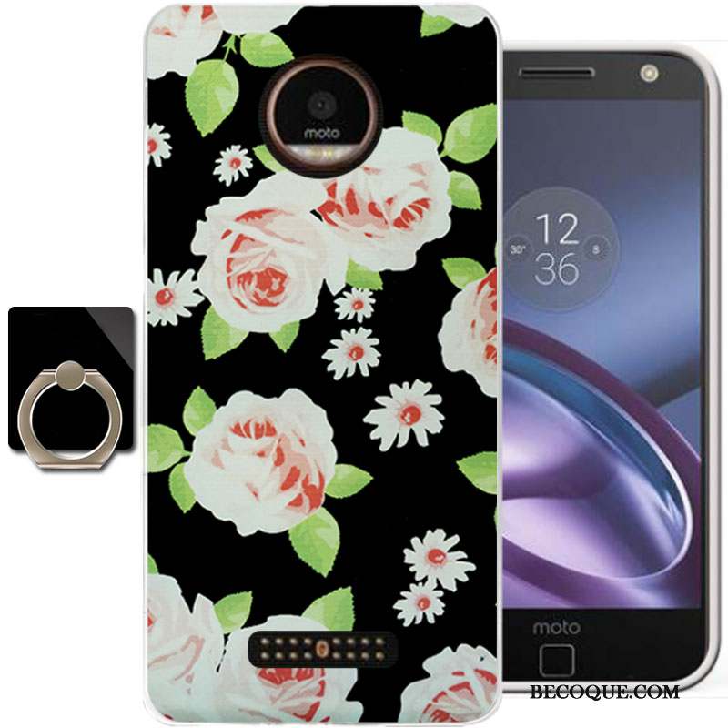 Moto Z Peinture Coque Fluide Doux Incassable Personnalité De Téléphone