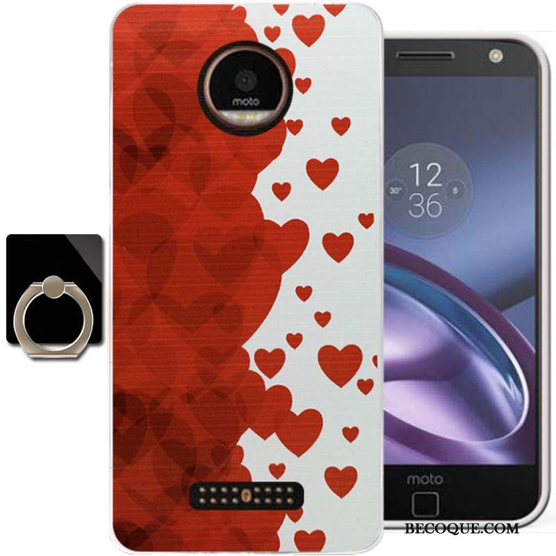 Moto Z Peinture Coque Fluide Doux Incassable Personnalité De Téléphone