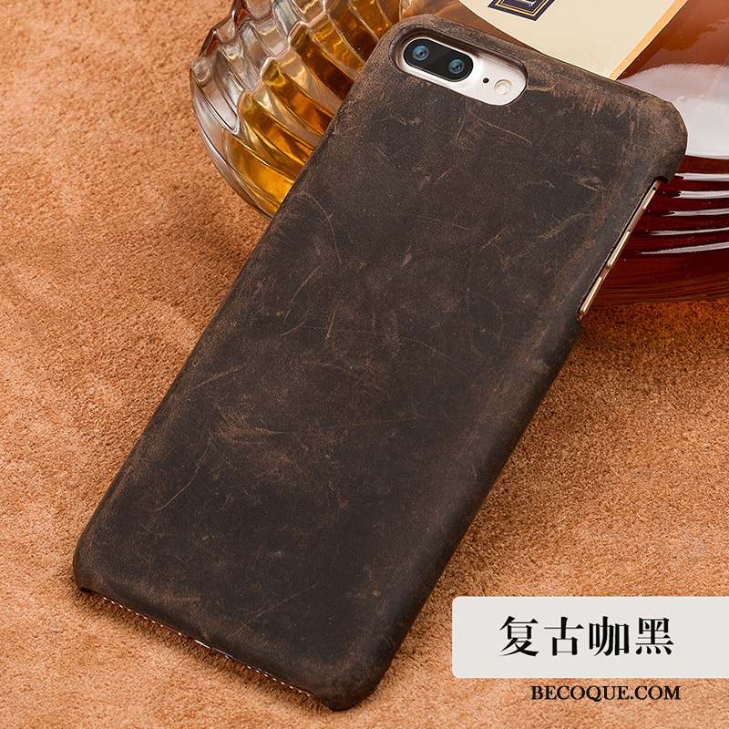 Moto Z Play Noir Coque De Téléphone Étui En Cuir Incassable Cuir Véritable Vintage