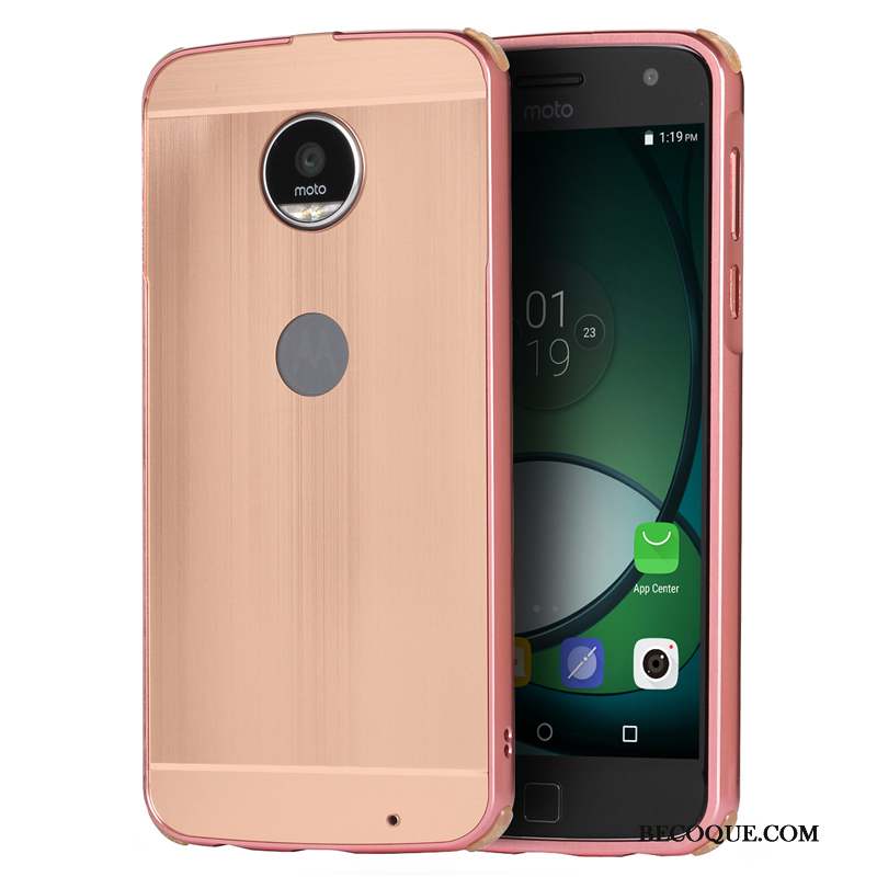 Moto Z Play Protection Border Téléphone Portable Coque Étui Métal