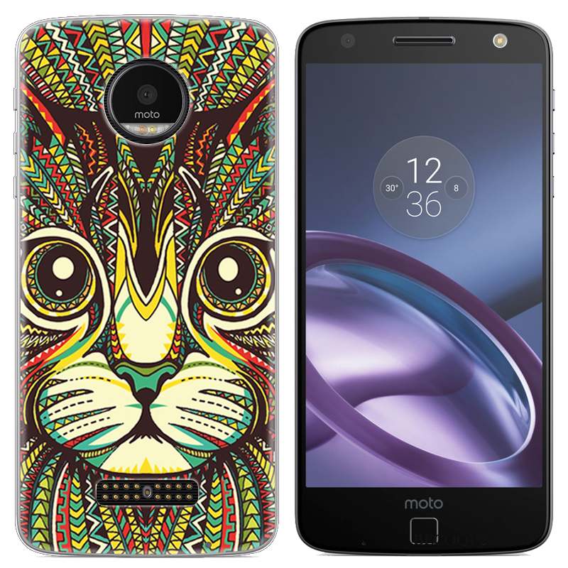 Moto Z Téléphone Portable Dessin Animé Coque De Téléphone Créatif Étui Vert