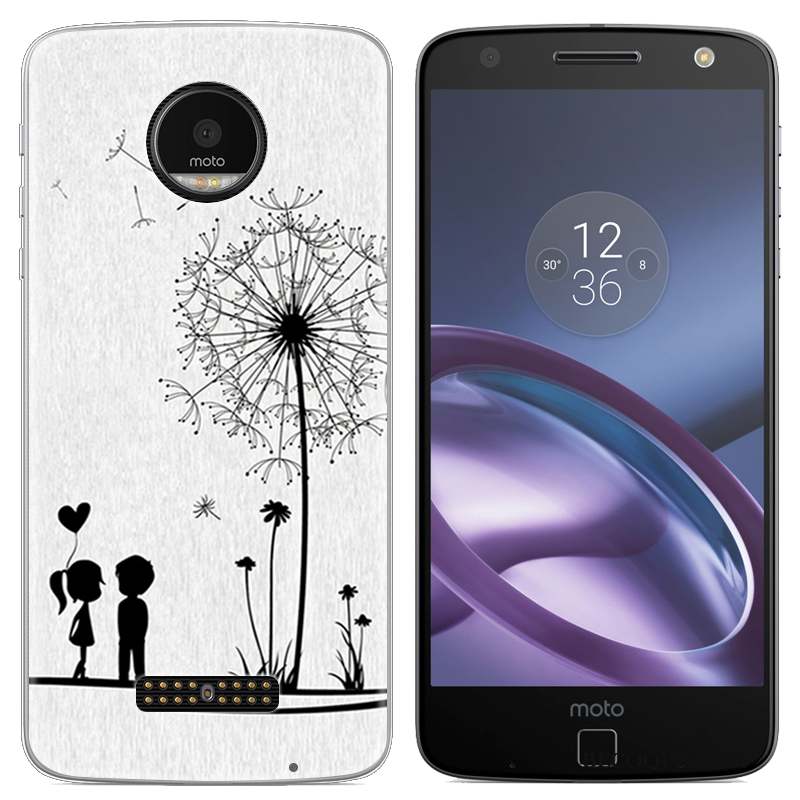 Moto Z Téléphone Portable Dessin Animé Coque De Téléphone Créatif Étui Vert