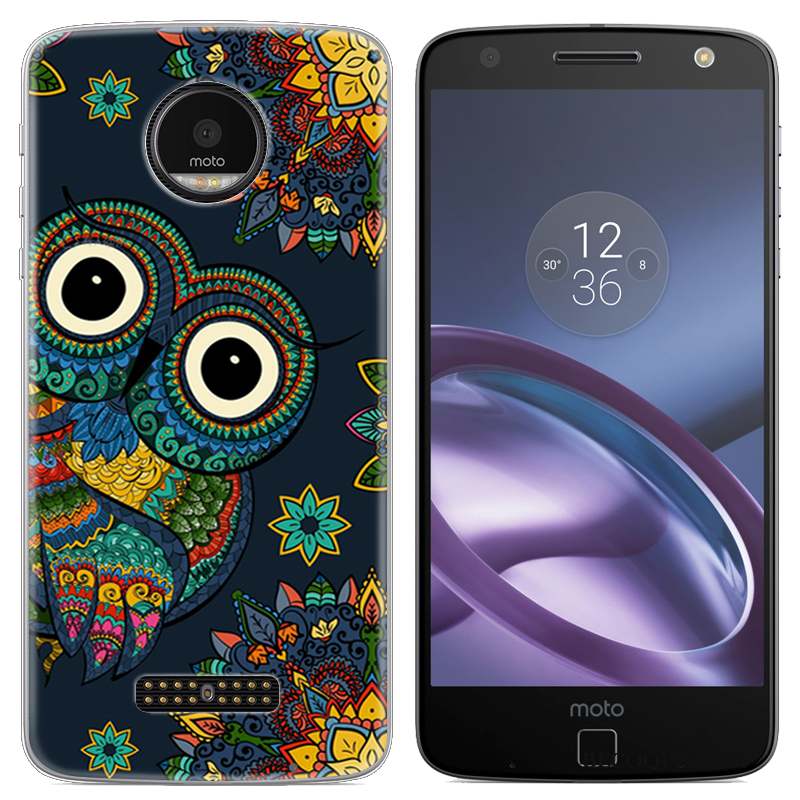 Moto Z Téléphone Portable Dessin Animé Coque De Téléphone Créatif Étui Vert