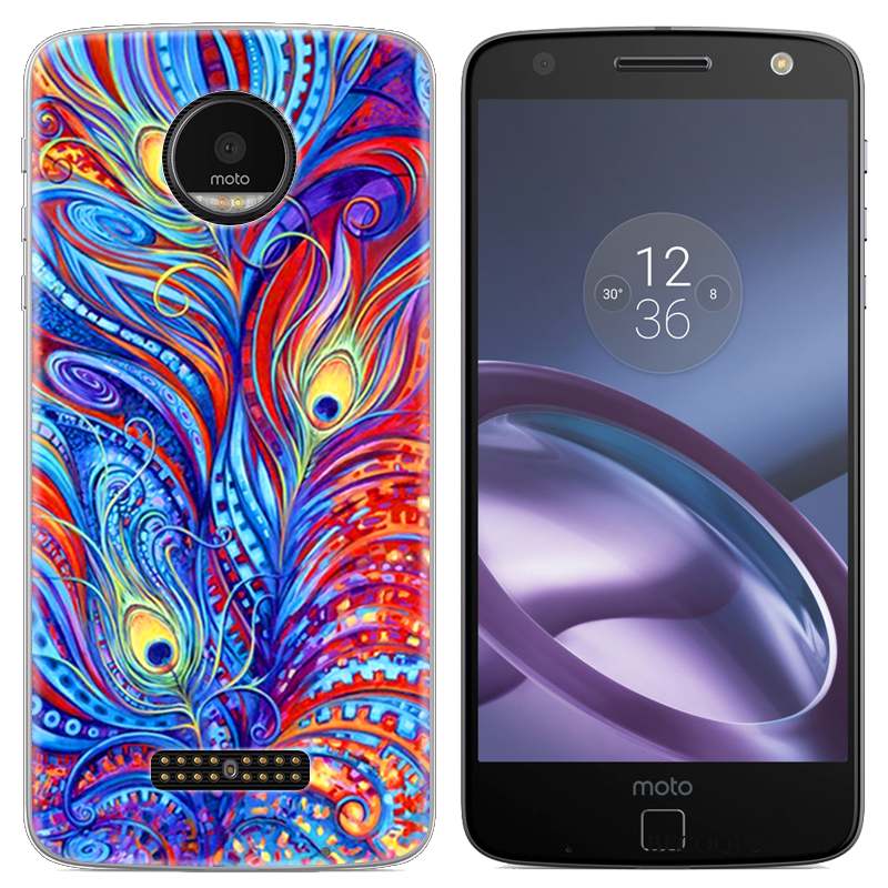 Moto Z Téléphone Portable Dessin Animé Coque De Téléphone Créatif Étui Vert