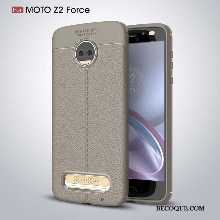 Moto Z2 Force Edition Coque De Téléphone Fluide Doux Incassable Silicone Étui Tout Compris