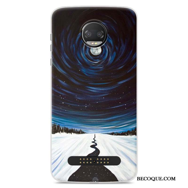 Moto Z2 Force Edition Fluide Doux Protection Dessin Animé Tout Compris Coque De Téléphone Étui