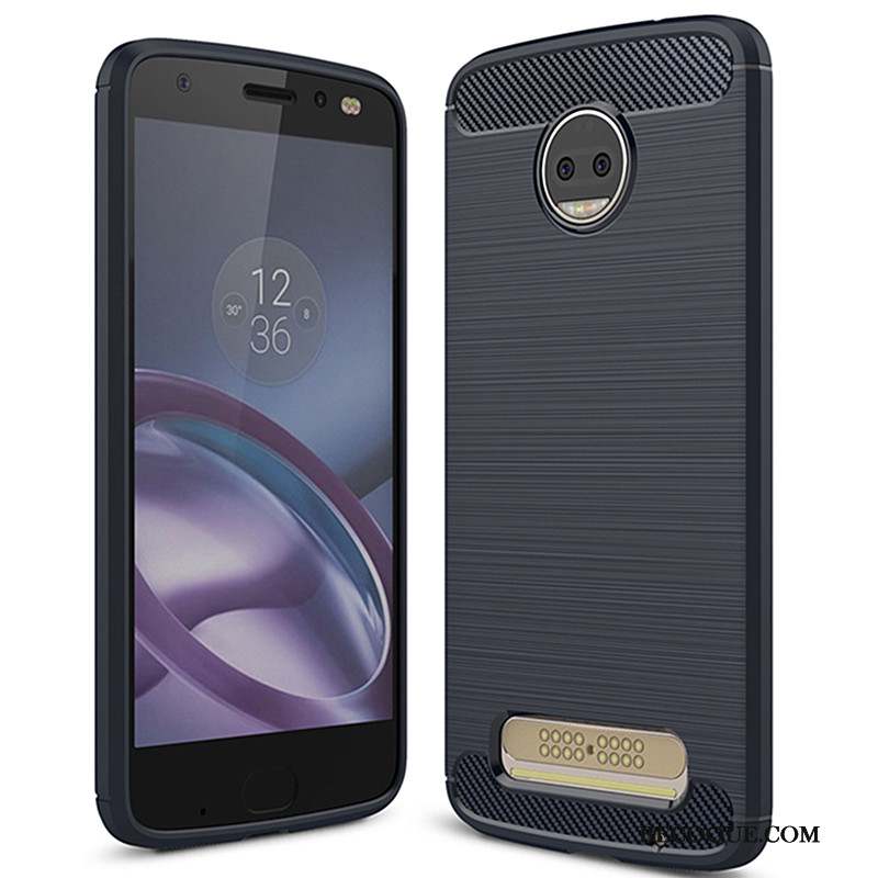 Moto Z2 Force Edition Étui Fluide Doux Rouge Coque Silicone Protection