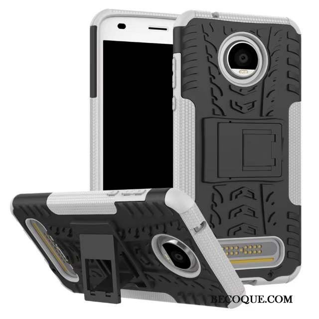 Moto Z2 Play Coque De Téléphone Orange Modèle Fleurie Support Étui Incassable