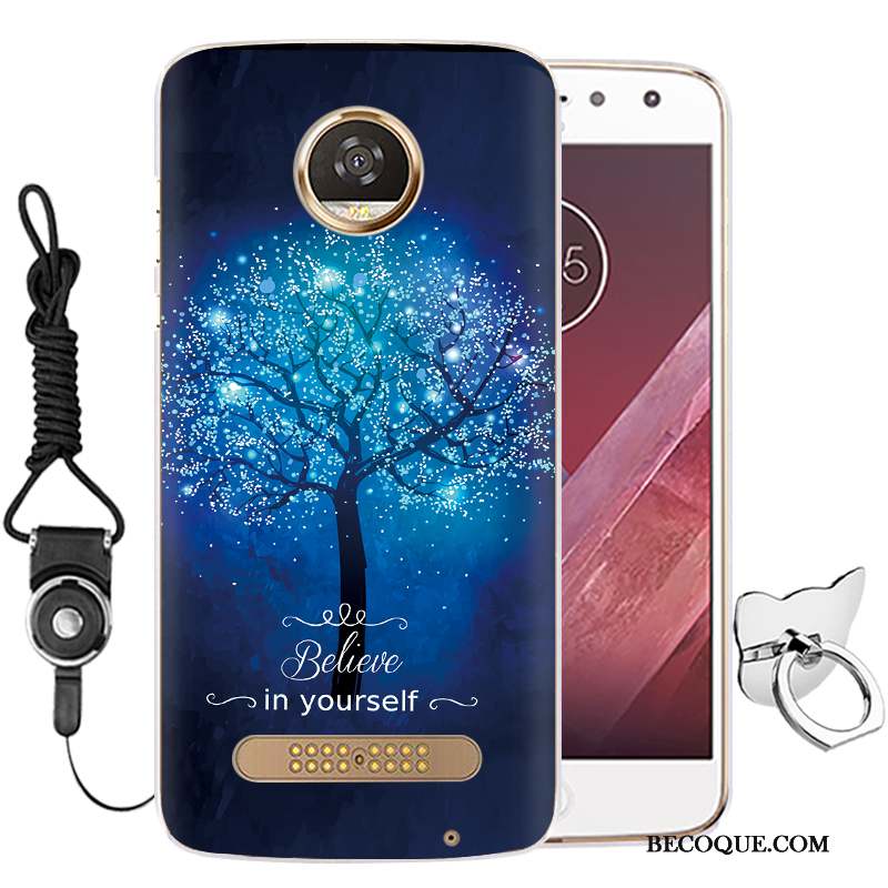 Moto Z2 Play Téléphone Portable Étui Protection Violet Fluide Doux Coque De Téléphone