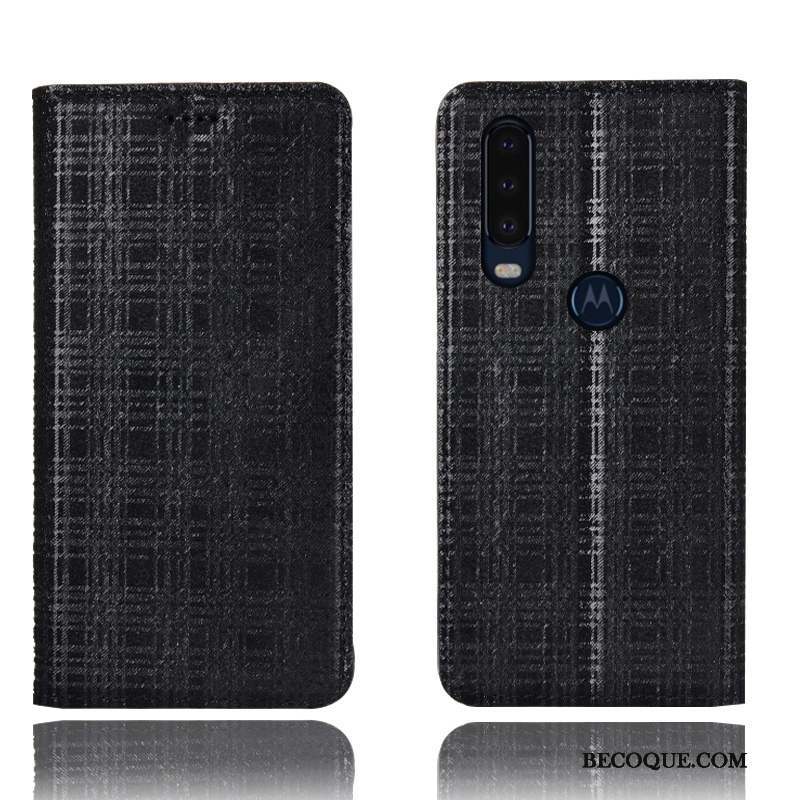 Motorola One Action Coque Protection Velours Étui Étui En Cuir Housse Incassable