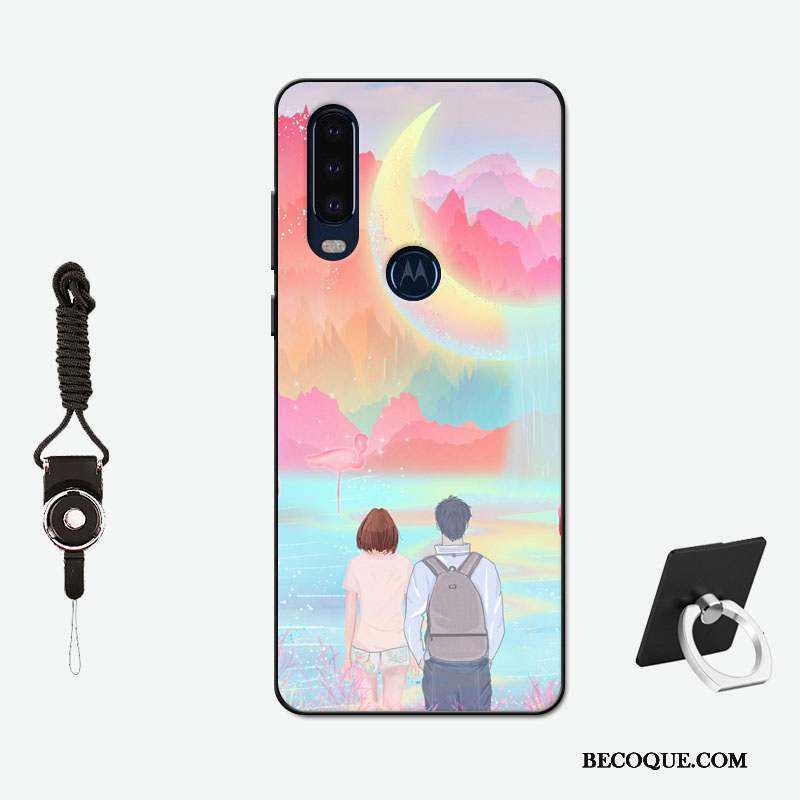 Motorola One Action Tout Compris Antidérapant Fluide Doux Tempérer Membrane Coque De Téléphone